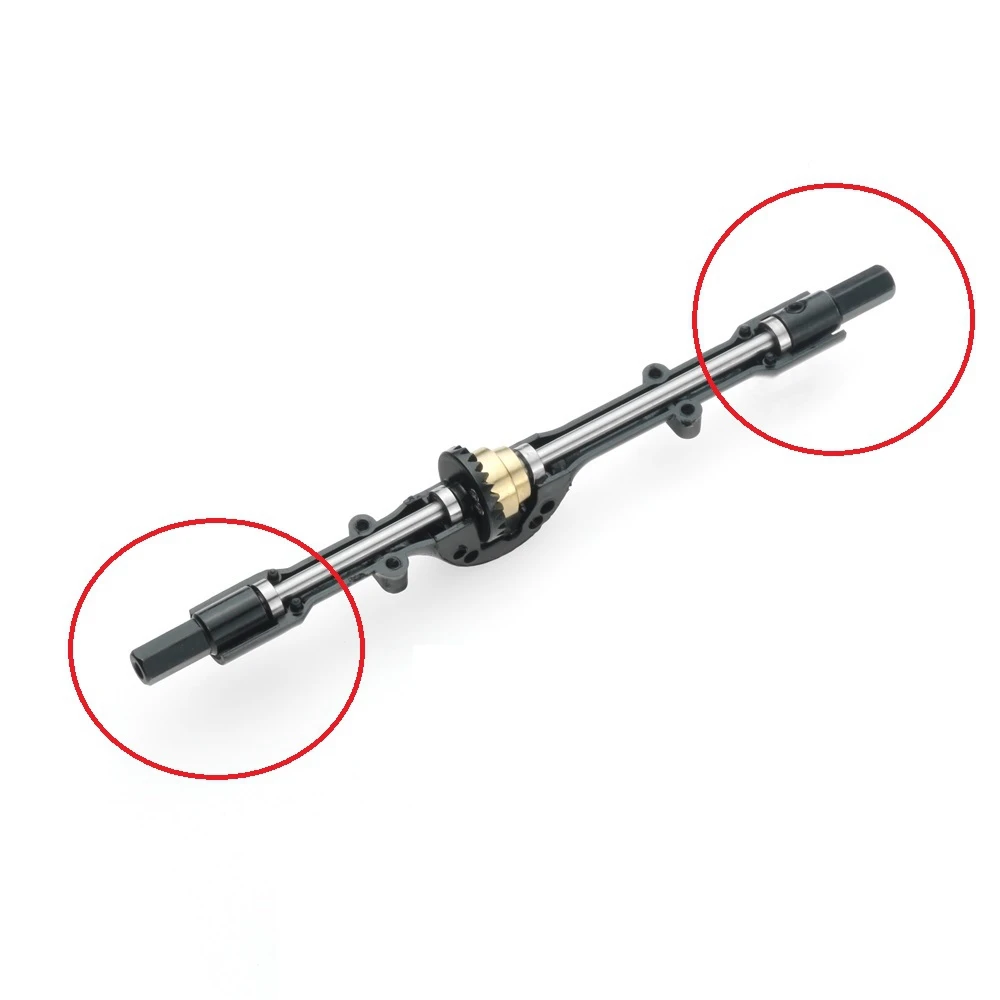 Новый 4-комп. металлический вал заднего моста для WPL D12 C14 C24 C34 B14 B24 C16 B36 MN D90 MN99S, детали для обновления радиоуправляемого автомобиля, аксессуары