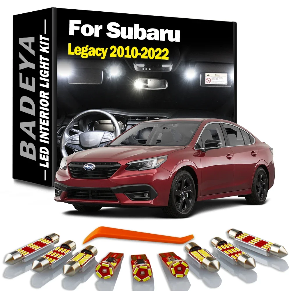 

14 шт., автомобильные лампы для внутреннего освещения, для Subaru Legacy 2010- 2014, 2015, 2017, 2019, 2020, 2021, 2022