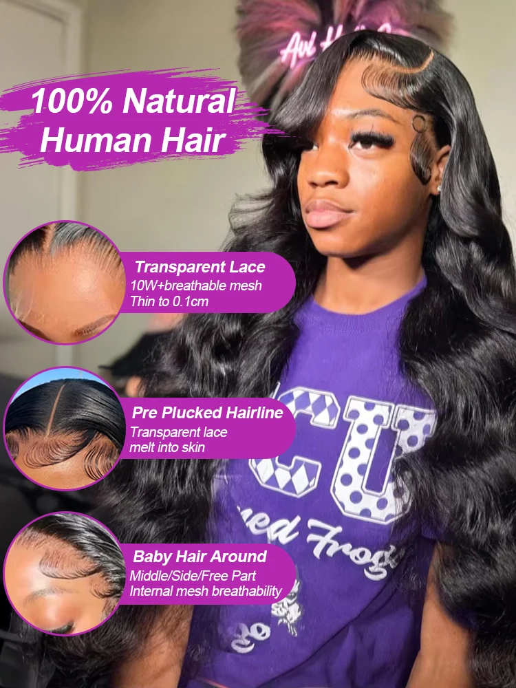 40 46 بوصة الجسم موجة 13x6 HD الدانتيل الباروكات الأمامية باروكة من شعر طبيعي البرازيلي 13x4 360 Hd الدانتيل شعر مستعار أمامي للنساء السود Preplucked