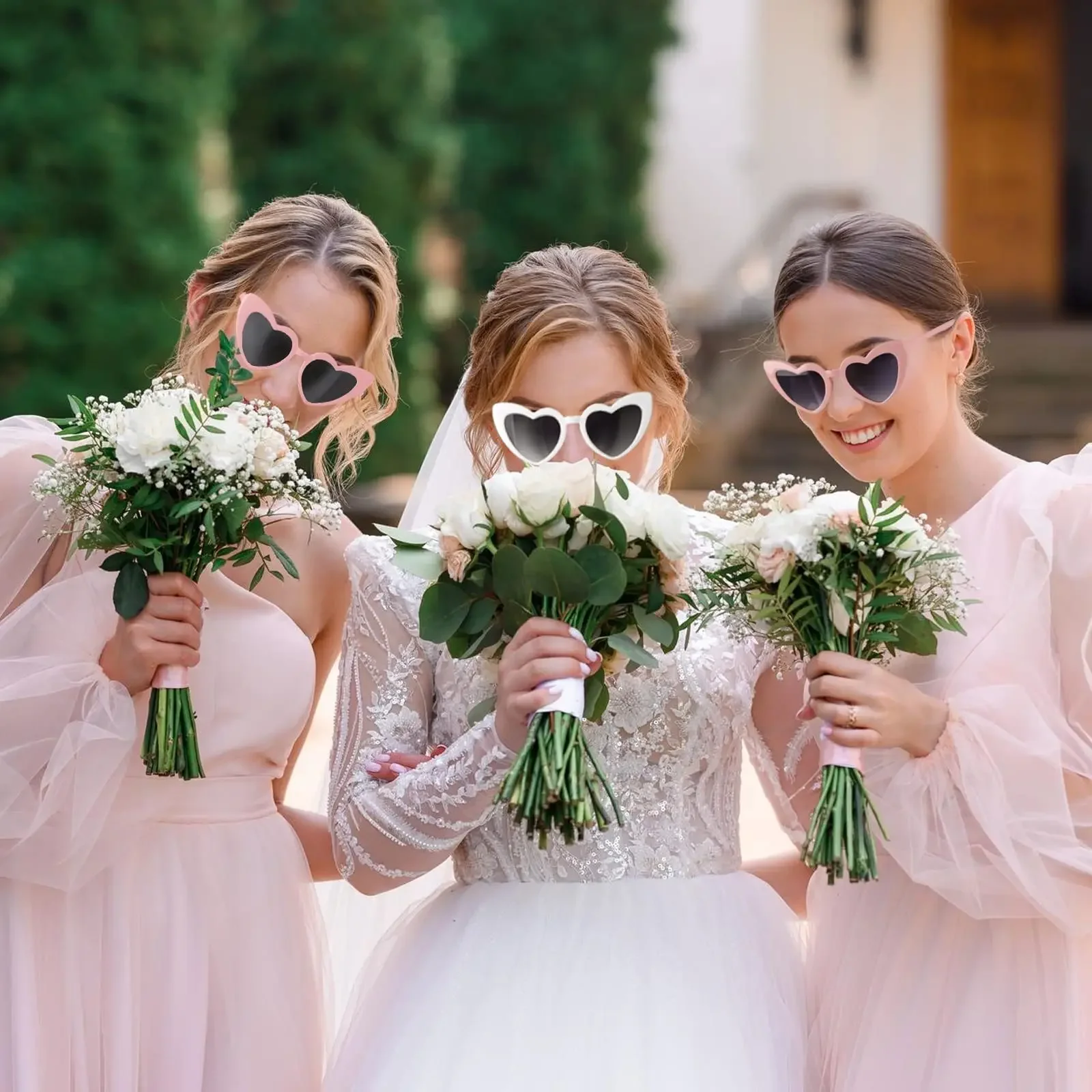 Lazos para el pelo para despedida de soltera, 1 Juego de corbatas para el pelo, decoraciones de muñeca para novia y dama de honor, regalos de boda