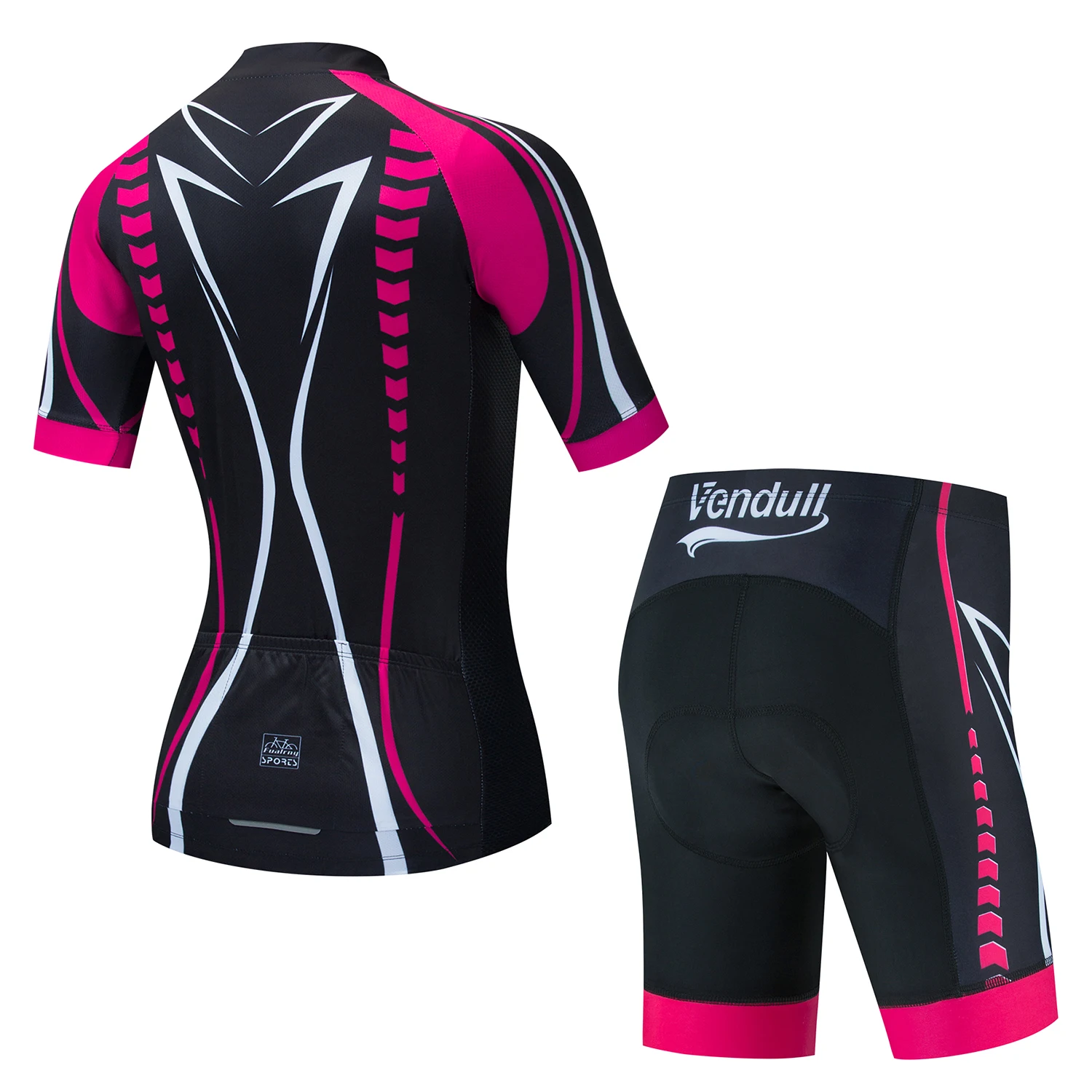 VENDULL Cycling Jersey Sets 2024 Girls Cycling Jersey Suit Women Breathable Lady Cycling Maillot Quick Dry Cycling Jersey Slim