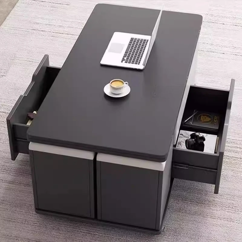 

Design Black Dining Table Multifunction Storage Legs Luxury Dining Table Living Room Vase Mesa Plegable Portatil Furnitures