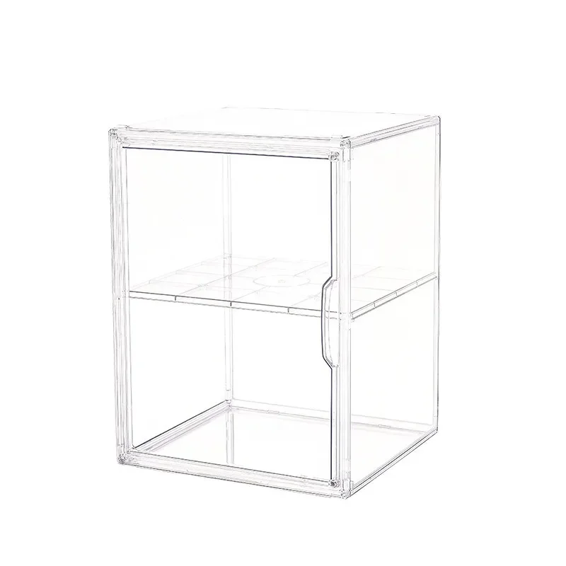 1pc Three Layer Acrylic Display Rack Transparent Ladder Handmade Anime Car Model Blind Box Storage Box Jewelry Sorting Box