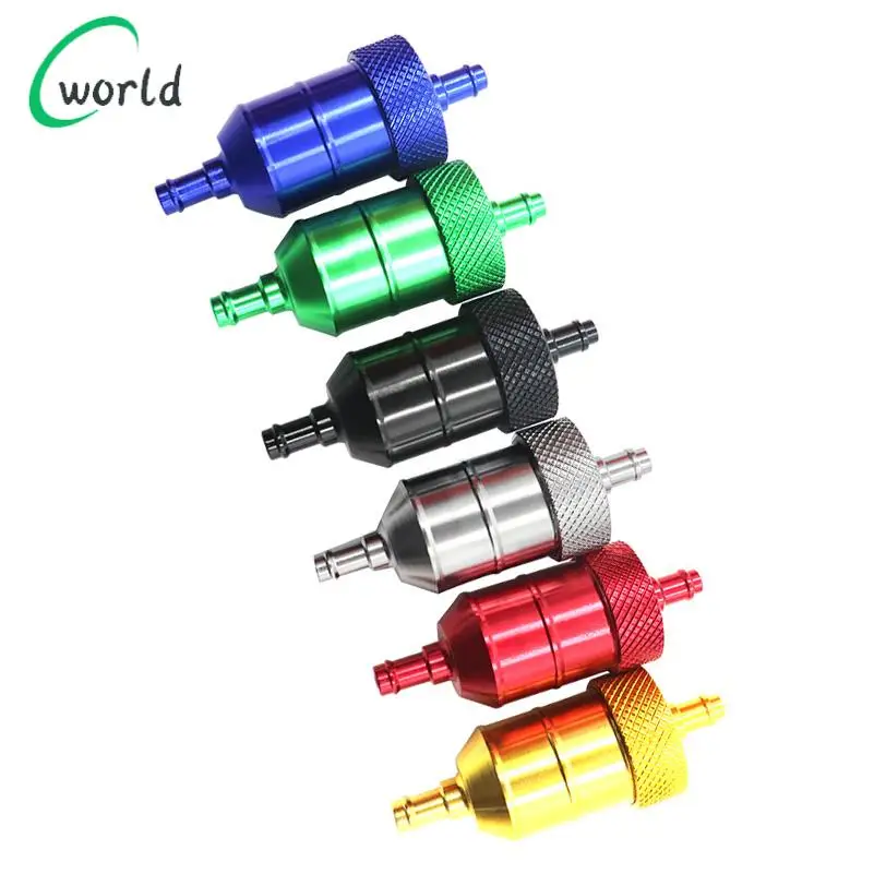 

8-миллиметровый фильтр для топлива из алюминиевого сплава с ЧПУ для мотоциклов, квадроциклов, эндуро, питбайков, мотокросса, аксессуары для мотоциклов.