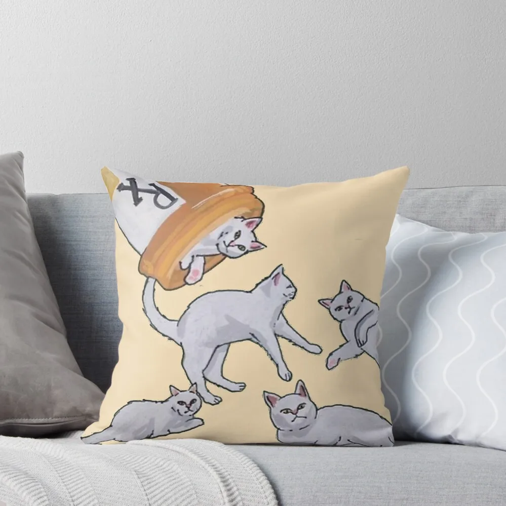 Подушка с надписью "На коже котов"