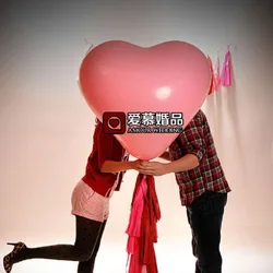 36-inch Heart-shaped Latex Balloon Lift-off Large Padded Confession Marriage Proposal Wedding Love Party Photo Decoration