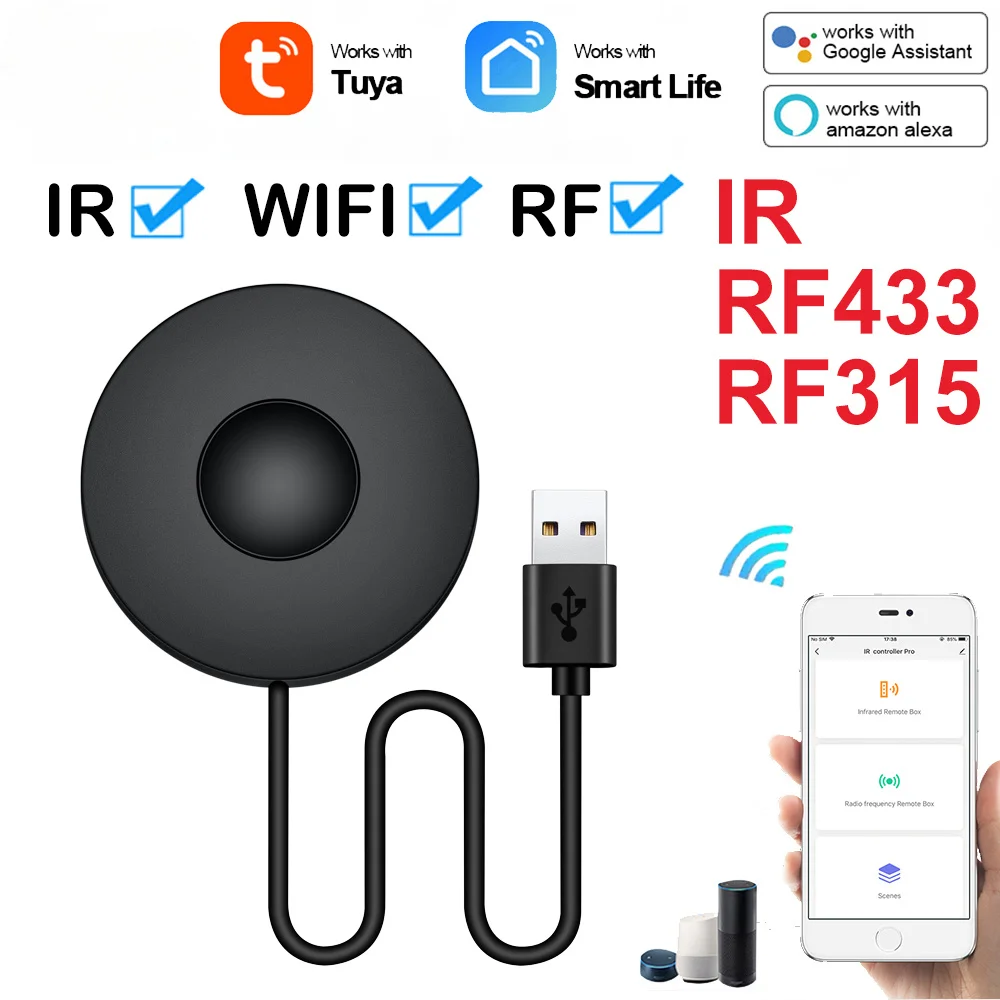 Tuya Smart WiFi RF IR Universal Remote Control for Air Condi