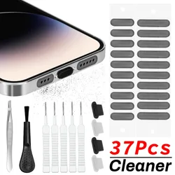 Charging Port Phone Speaker Dustproof Mesh Sticker for IPhone 15 14 13 12 11 Pro Max Plus Samsung Xiaomi IOS Type C Cleaning Set