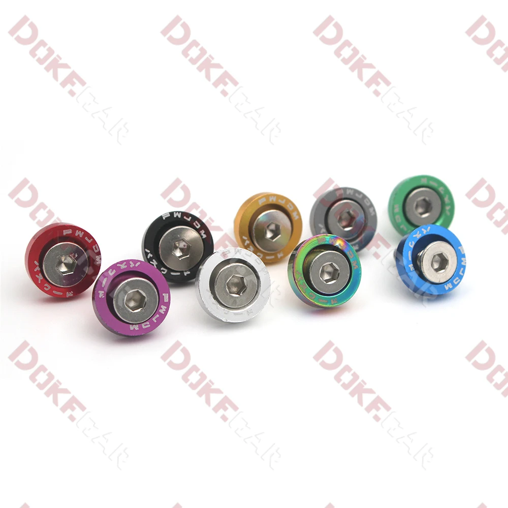 10PCS M6 Car Universal Styling Modification JDM Hex Fasteners Fender Washer Engine Recesses Auto Parts