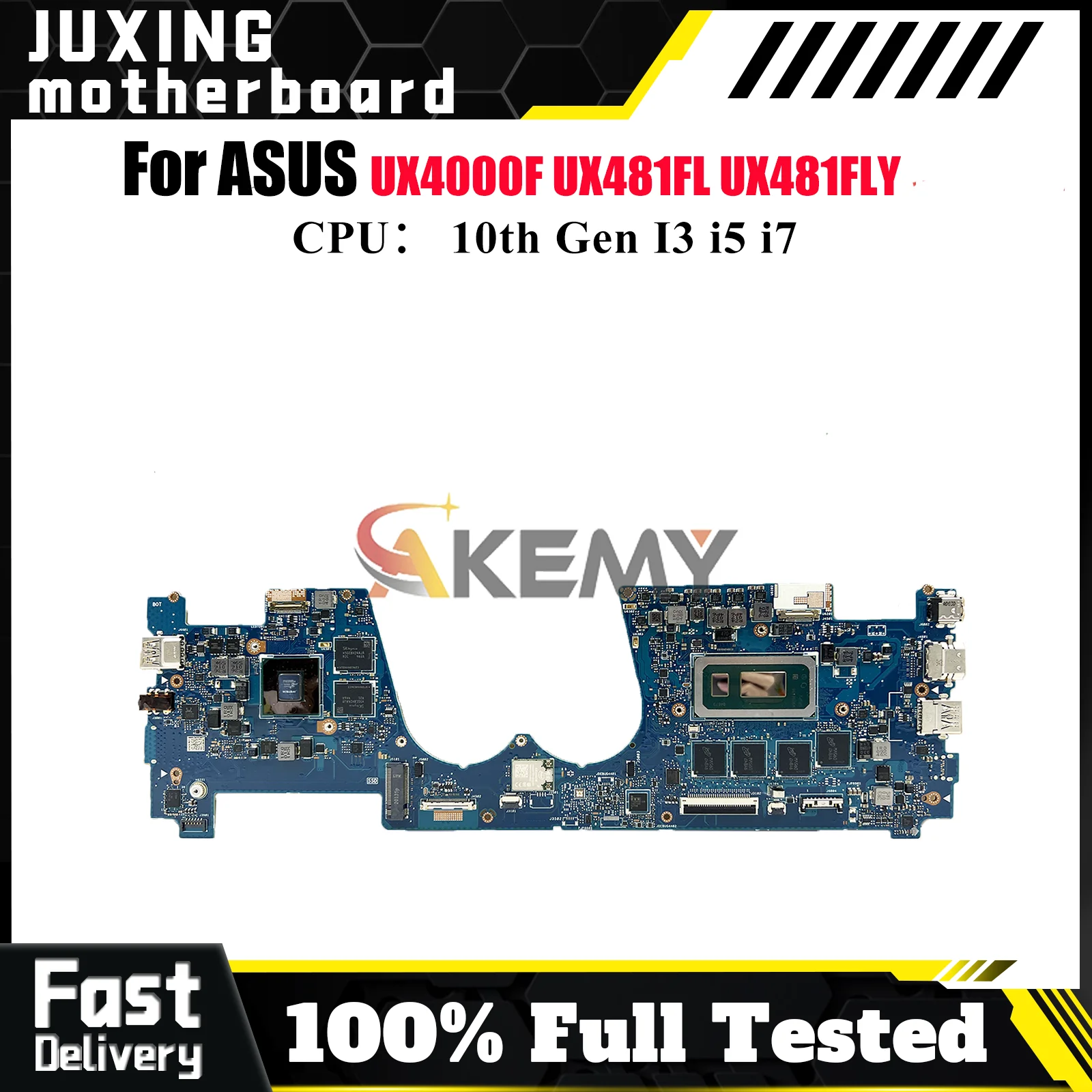 

UX481FLY Материнская плата для ноутбука ASUS ZenBook Duo UX481FLY UX481F UX481FL UX481FAY UX4000F Материнская плата с 10-го поколения I3 i5 i7 stk