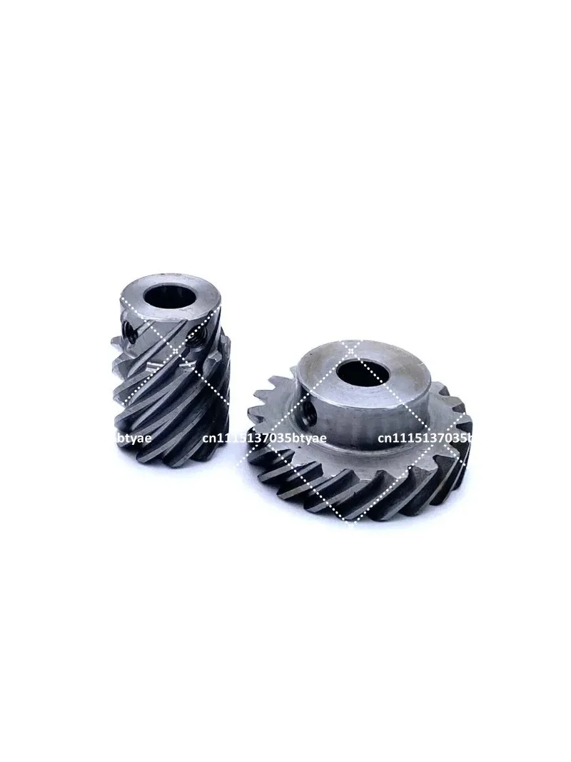 2-Pack 6mm 10/20 Tooth Helical Gear Set for 90-Degree Right Angle Gearbox Transmission