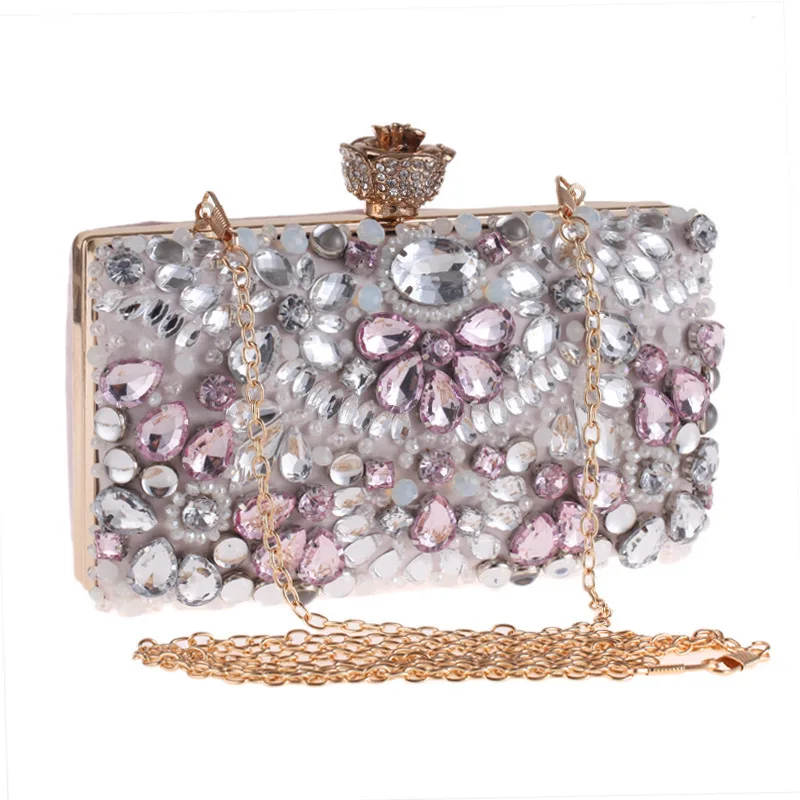 

Luxy Moon Women's Evening Clutch Bag Rhinestone Clutch Purse Ladies Hand Bags Wedding Handbags Wallet Party Bag