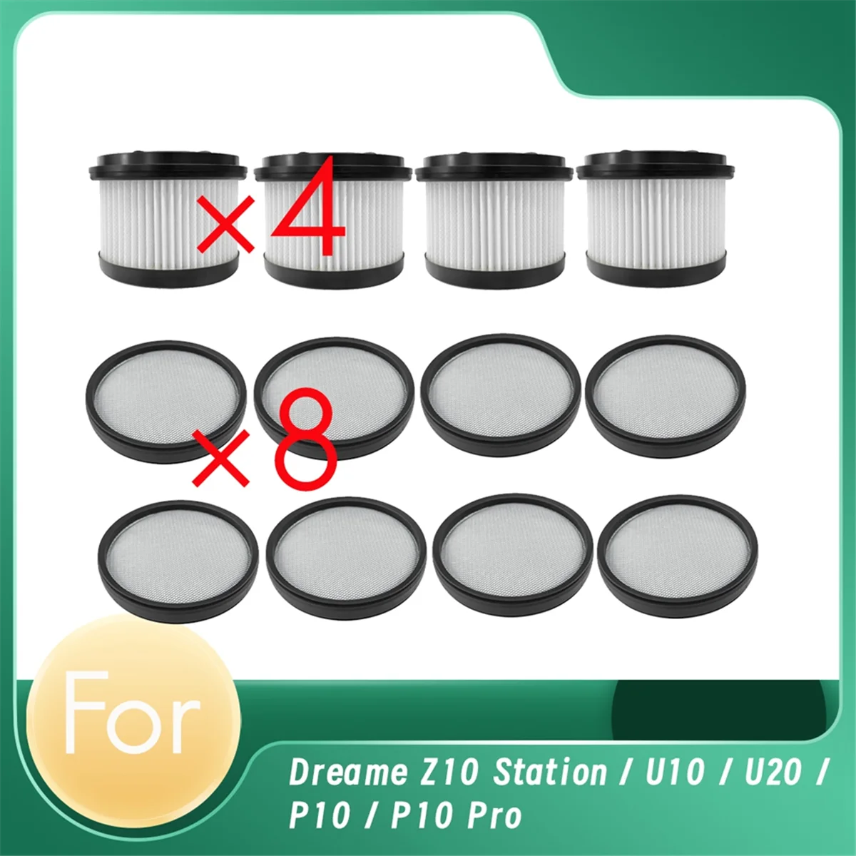 

A76Z 4 Filter and 8 Filter Cotton for Z10 Station / U10 / U20 / P10 / P10 Pro Filter Cleaner Parts Replacement