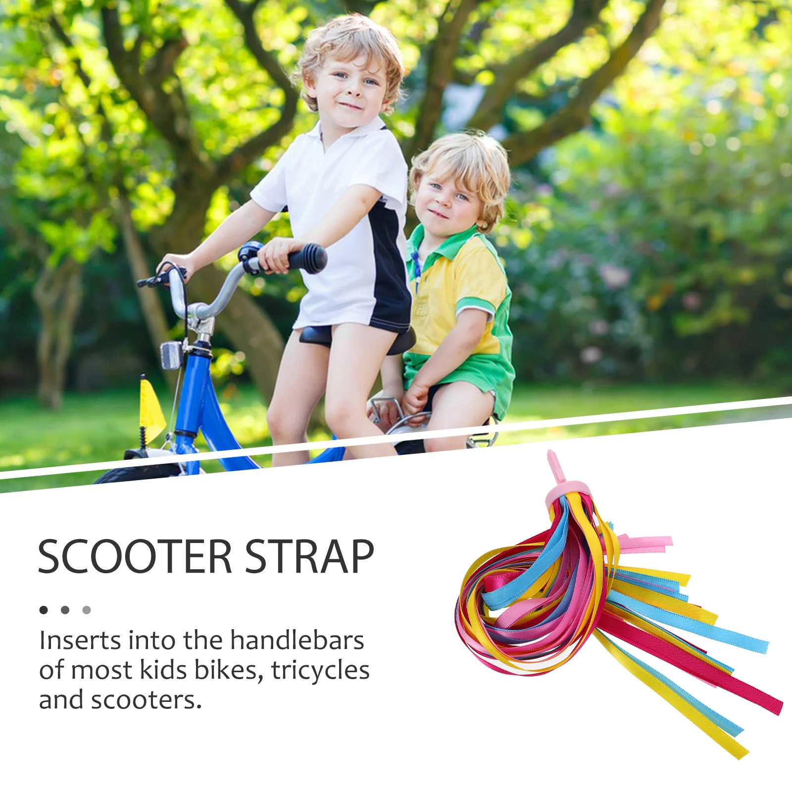 

One Pair Childrens Bike Handlebar Streamers Yellow Sparkly Glossy Tassels Fits Most Bikes Tricycles Scooters Handlebar