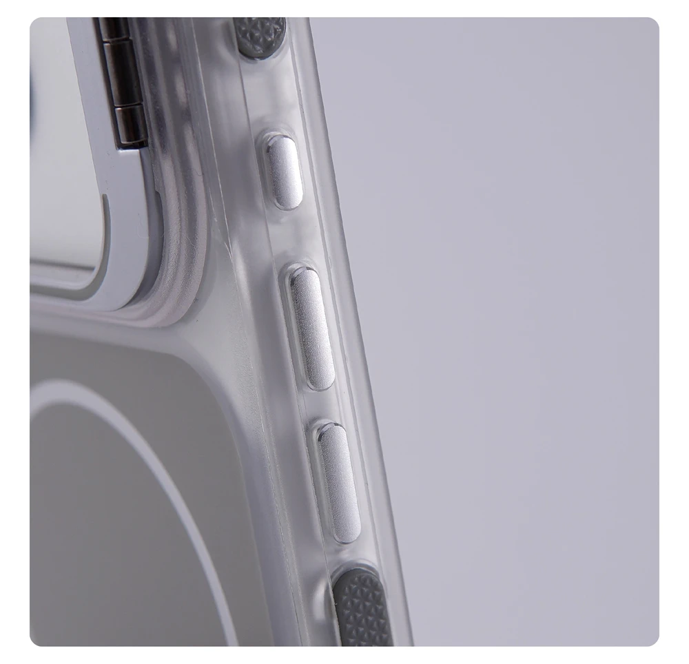 Luxuriöse Matte Stoßfeste Magnetische Schutzhülle für iPhone 18 17 Pro Max 16 15 14 Plus 13 12 mit Magsafe Objektivschutz und Ständer – Detail 10