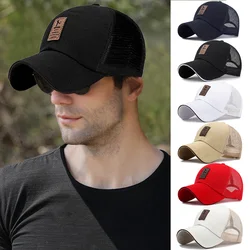 Baseball Cap Mens Mesh Sun Hat Outdoor Sports Golf Sunshade Caps Four Seasons Adjustable Hip-Hop Hats for Men Baseball Cap