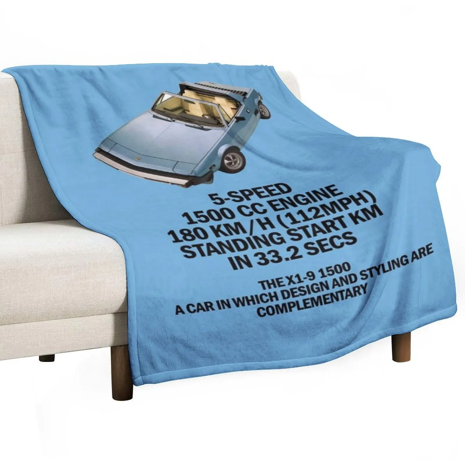 

X1/9 - ADVERT Throw Blanket for winter Picnic for babies Quilt Blankets