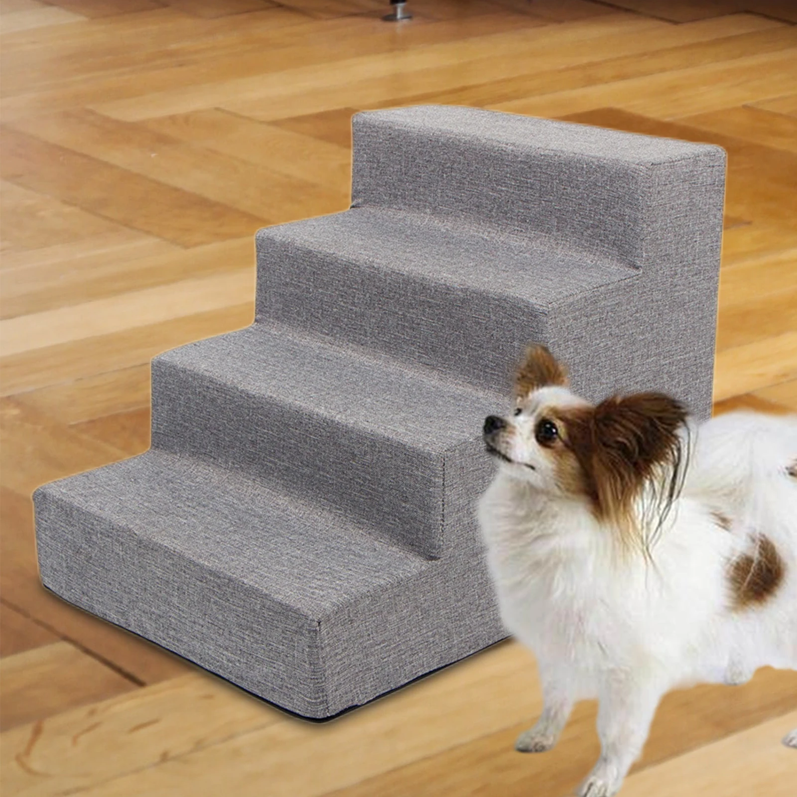 Dog Stairs for Sofa Bed Dog Steps Pet Stairs Climbing Dog Ramp Steps Washable Non Slip Ladder for Cat Puppy Supplies