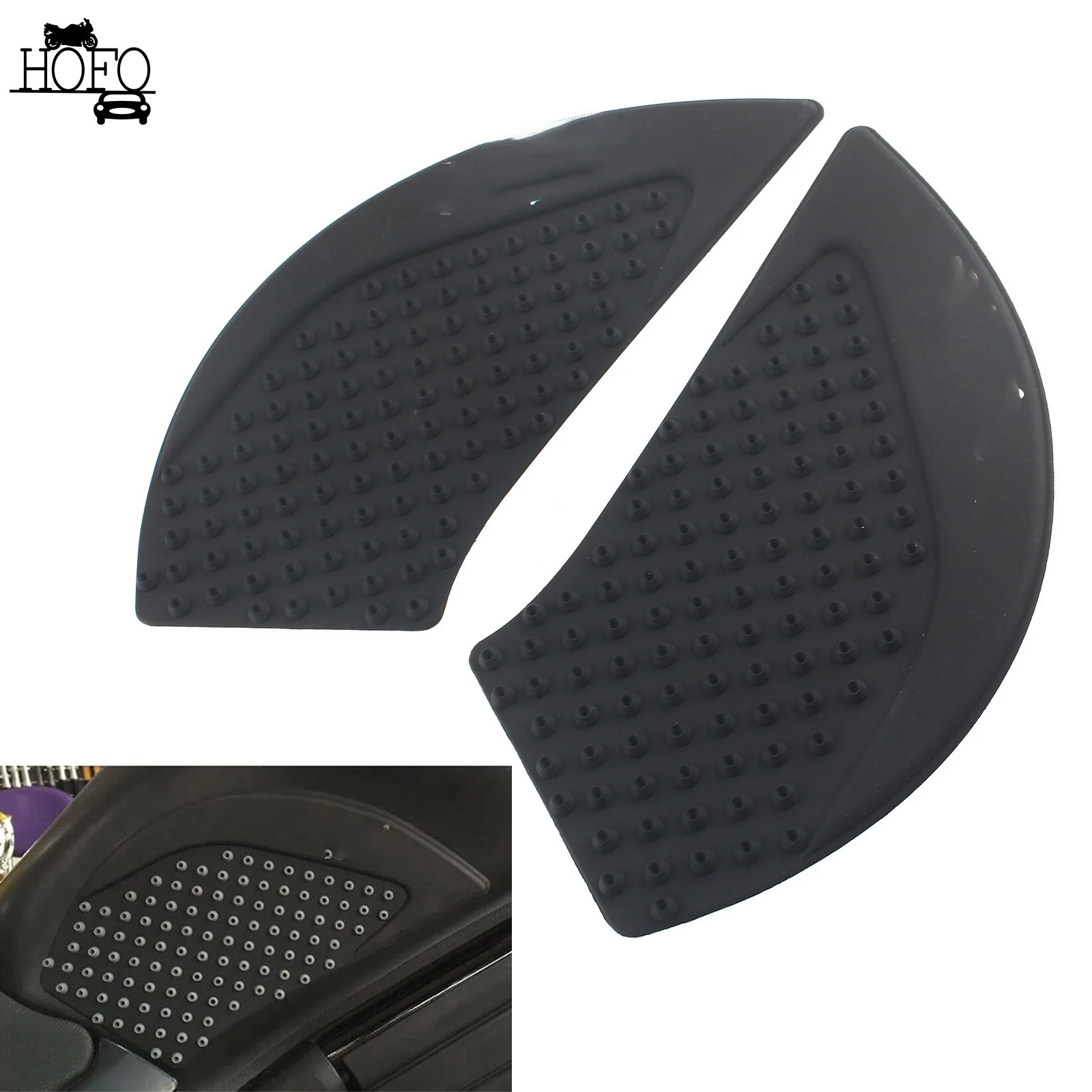 Tank Traction Pads Anti Slip Sticker For Kawasaki Ninja 650 2017- Motorcycle Side Decal Gas Knee Grip Protector Glue S