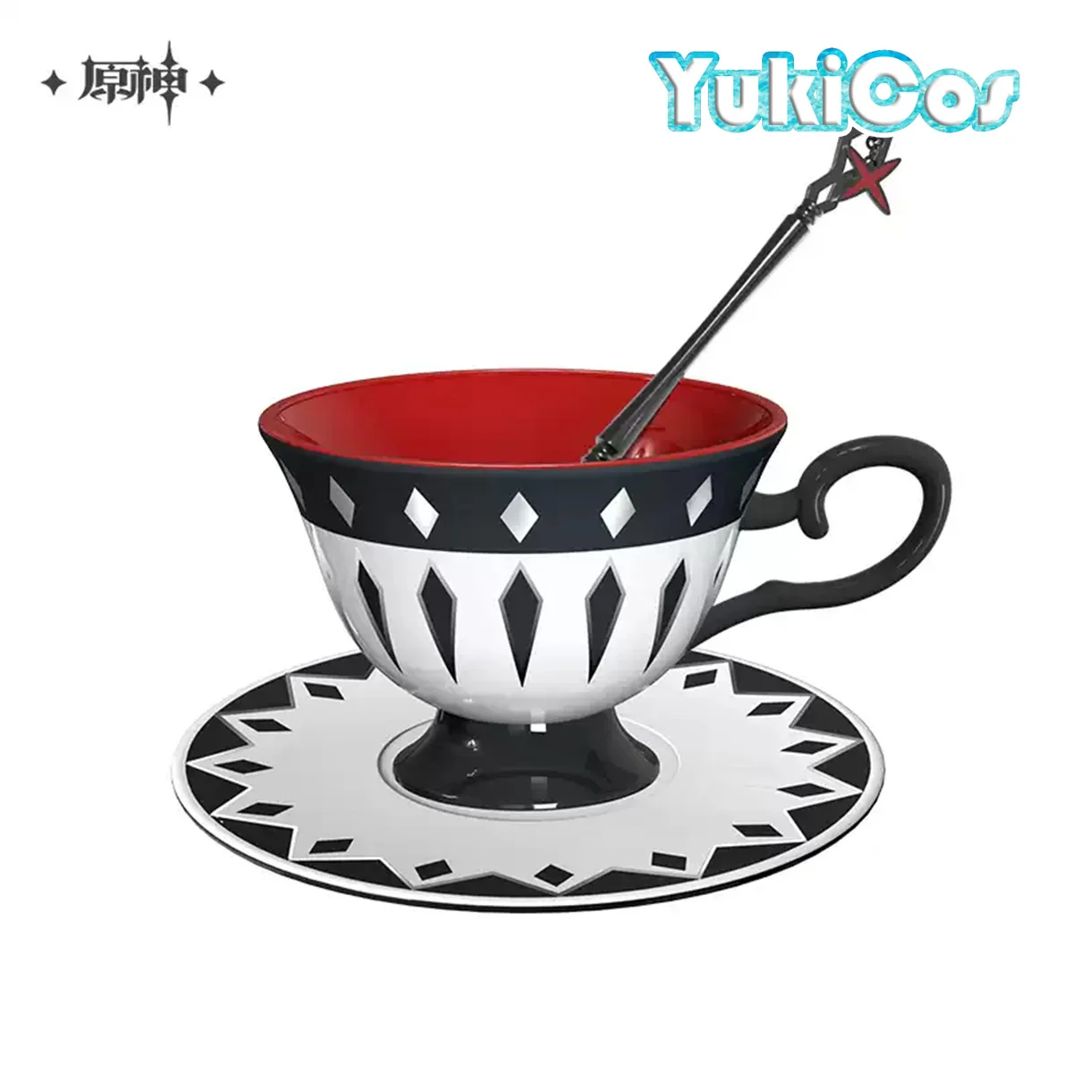 Genshin Impact Ufficiale Emberfire Perùere šьレ Arlecchino Rabbit Tazza da tè pomeridiana Set di piattini Tazza da caffè Tazza da tè