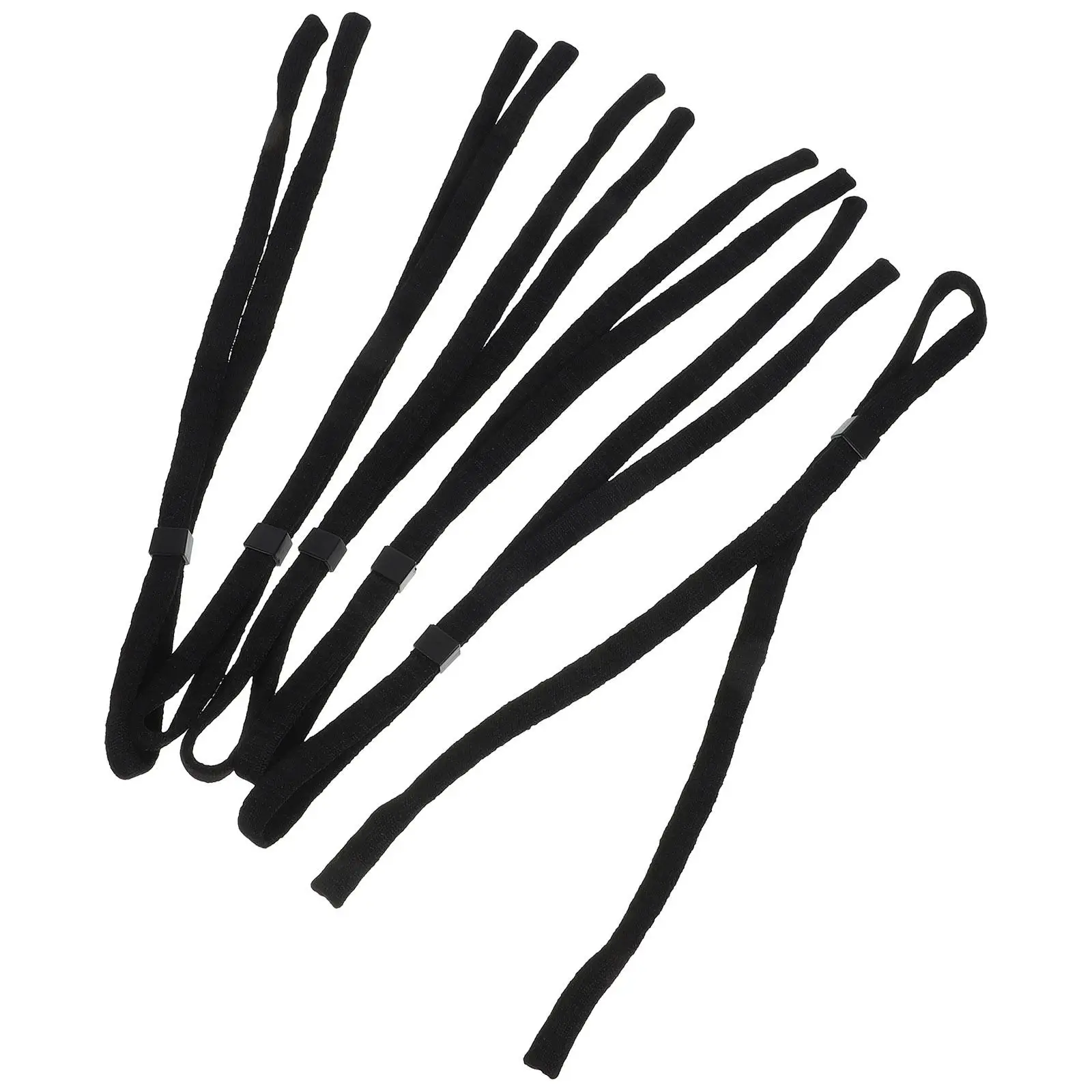 

6 Pcs Eyewear Retainer 37cm Length 1cm Width Elastic Adjustable Outdoor Sports For Glasses Fits Various Brands