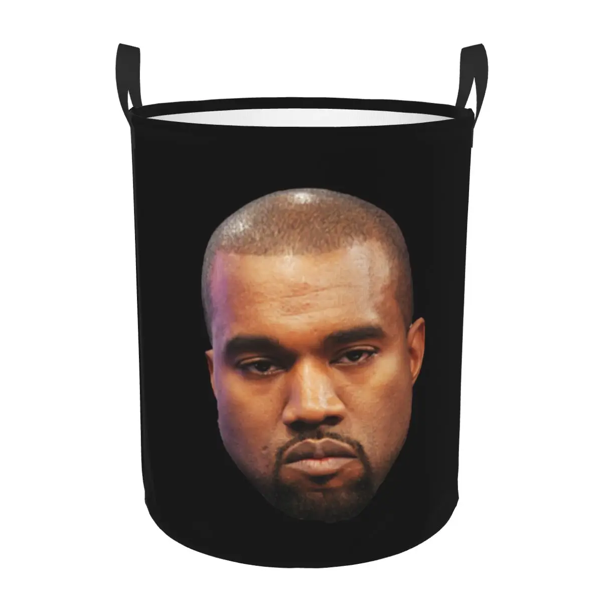 Custom Kanye West Funny Meme Laundry Hamper Large Storage Basket Kids Nursery Toy Organizer