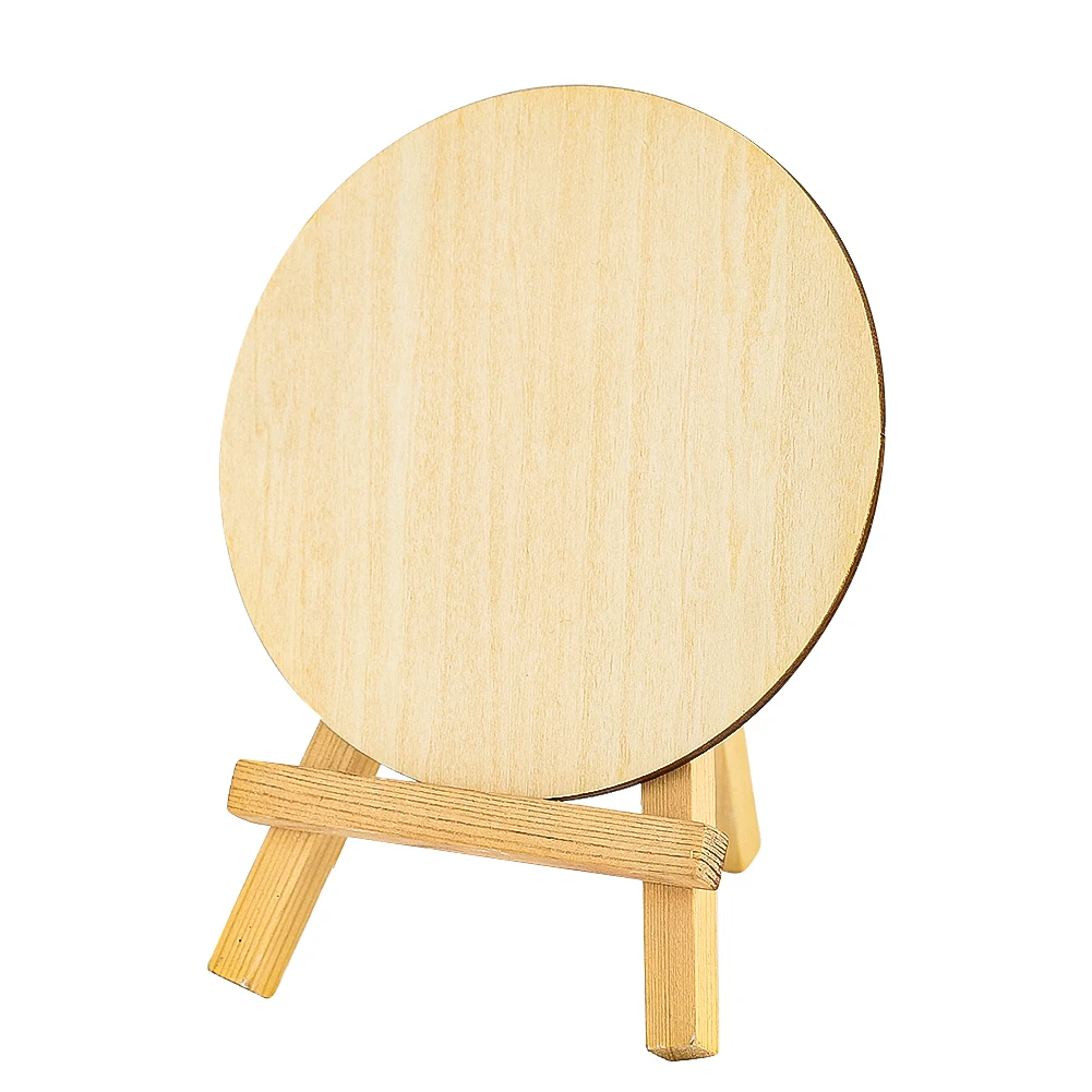 Natural Blank Wooden Coaster Round Wood Slice for DIY Crafts Painting Engraving Resin Art Home Decoration Drink Holder