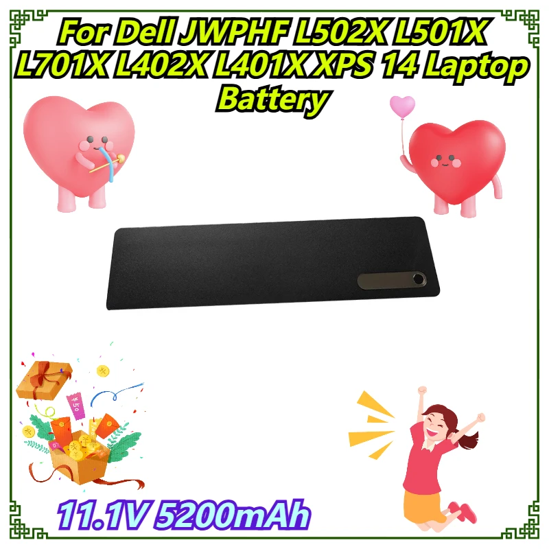 

11.1V 5200mAh For Dell JWPHF L502X L501X L701X L402X L401X XPS 14 Laptop Battery