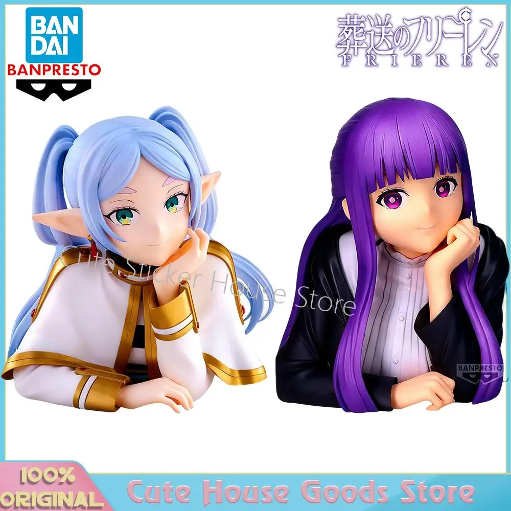 

[In Stock] Original Bandai Banpresto Sousou No Frieren Frieren Fren 12Cm Anime Bust Figure Collectible Model Toys Gifts