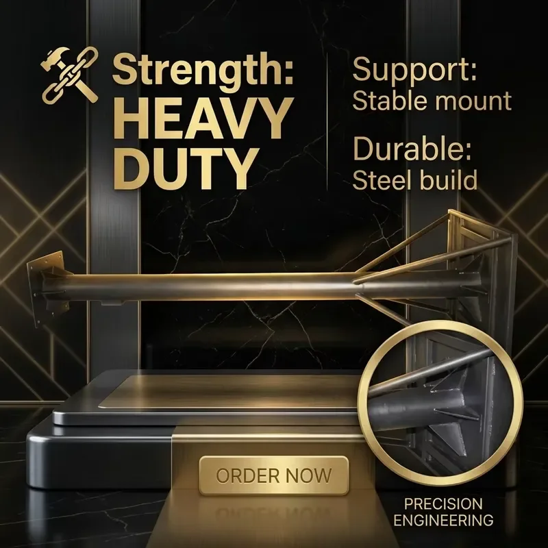 Heavy Duty Metal Projector Mount Pole Bracket Weatherproof Outdoor Housing Base Custom Fit for Security Camera Surveillance