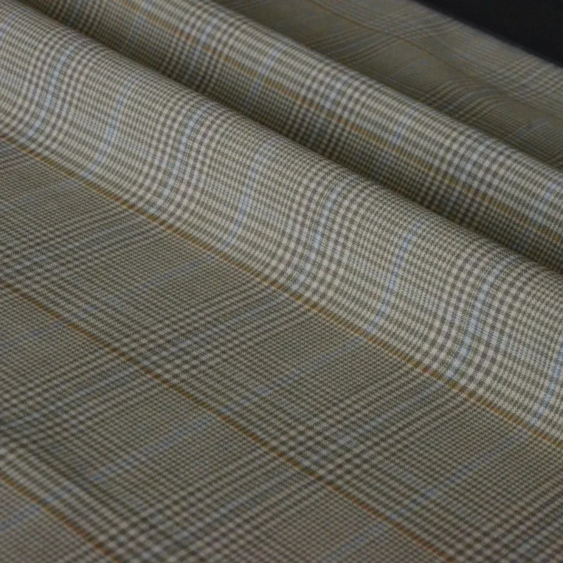 2026 New Houndstooth Suiting Fabric High Quality 185g Light weight  45% Australian Wool  Woven Women's Suits by Meter Textile