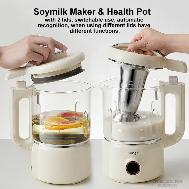 Joyoung Soymilk Maker Food Blender Dual-use Household Soybean Milk Machine Auto Heating Mixer Health Preserving Pot DJ12P-D680