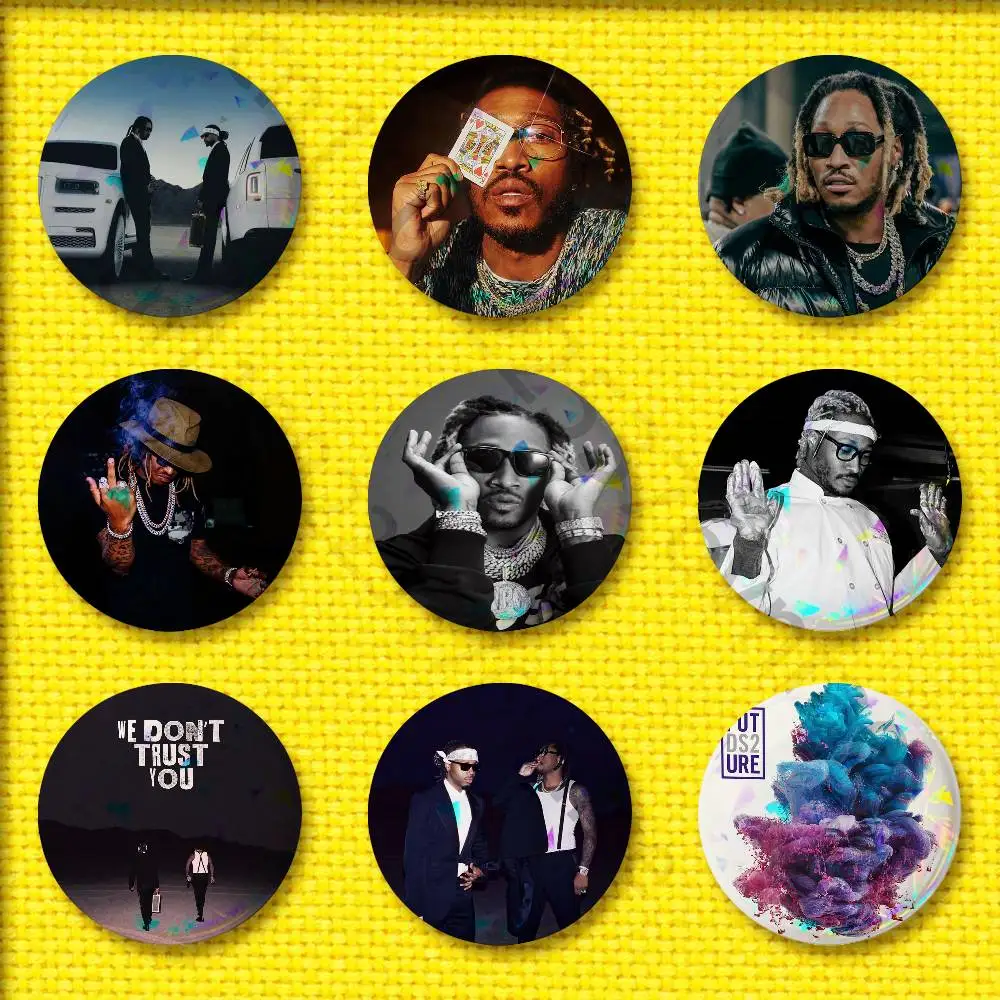 

DS2 F-Future We Dont Trust You Badge For 75mm 25mm 32mm 44mm 58mm Round Pin Brooch Insignia Cover Hat Cap