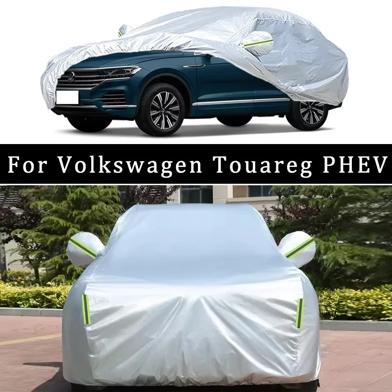 

Чехол для автомобиля Volkswagen Touareg PHEV, всепогодный, водонепроницаемый, пылезащитный, защита от солнца, дождя и снега, из плотной ткани Оксфорд, полный комплект