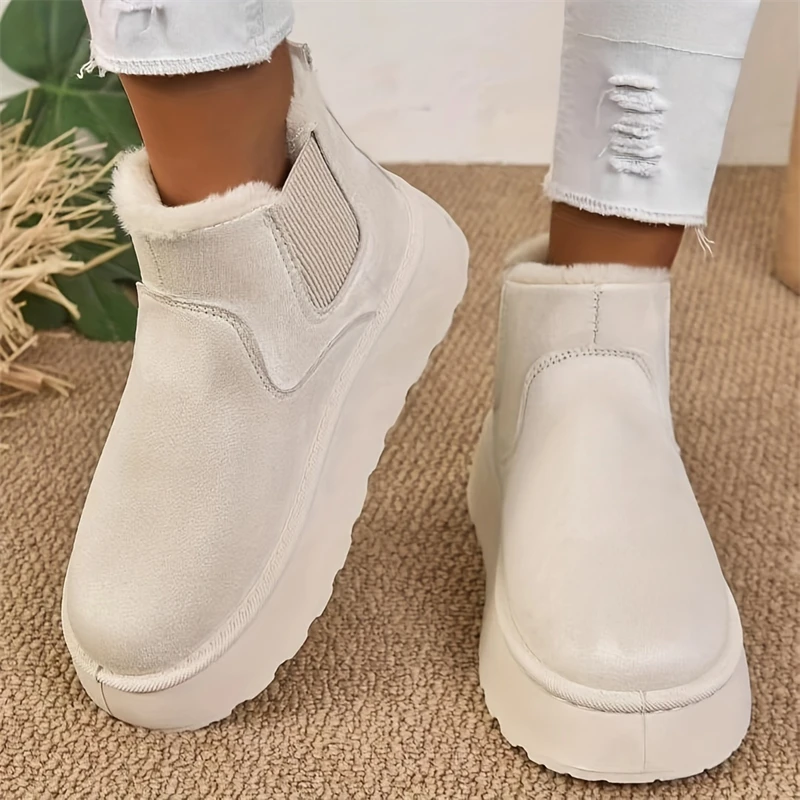 

2026 New Women's Short Boots Dress Thick-soled Shoes Short Plush Comfortable Women's Cotton Shoes Designer Winter Snow Boots