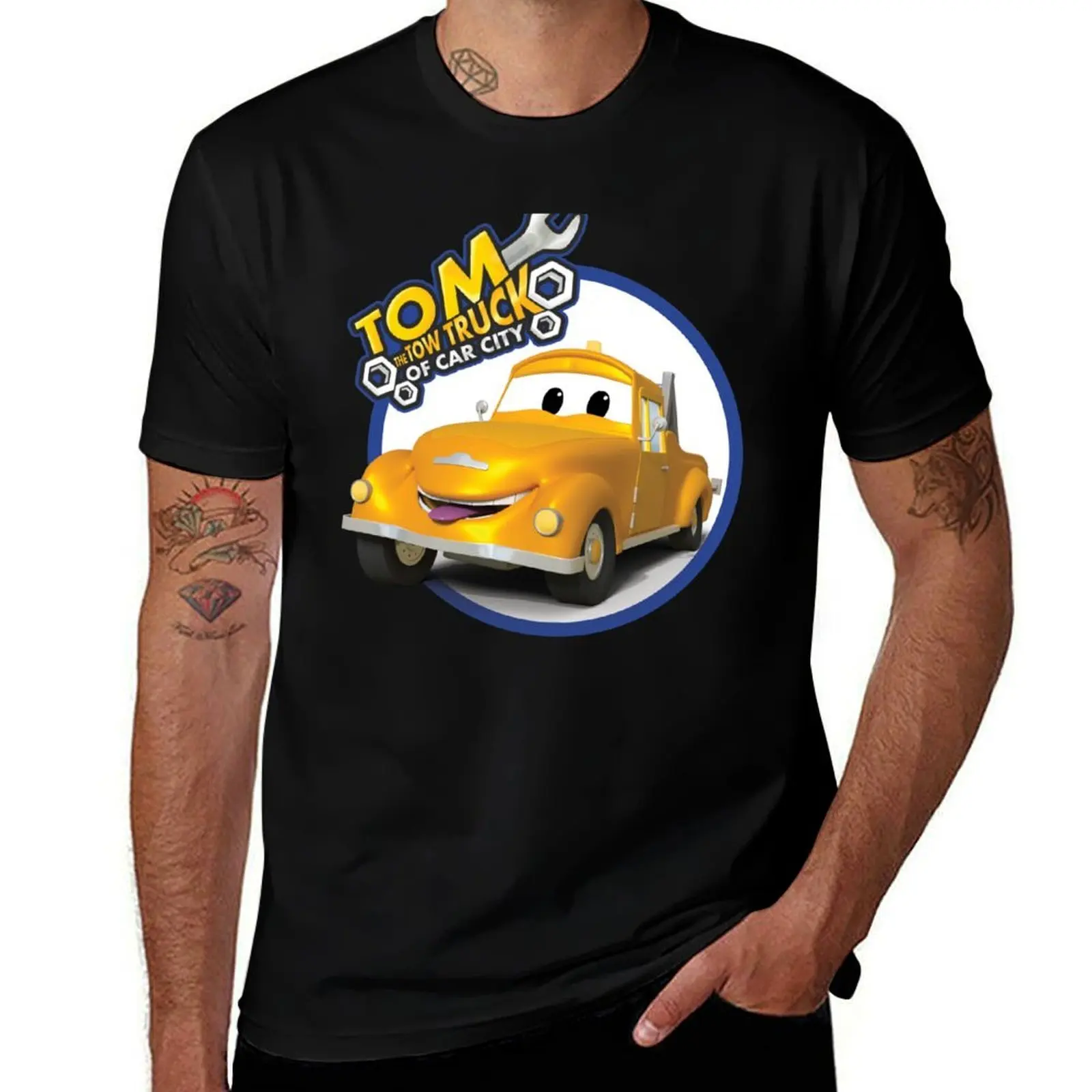 Tom the Tow Truck of Car City T-Shirt Casual Minimalist Short Sleeve Top T-Shirt