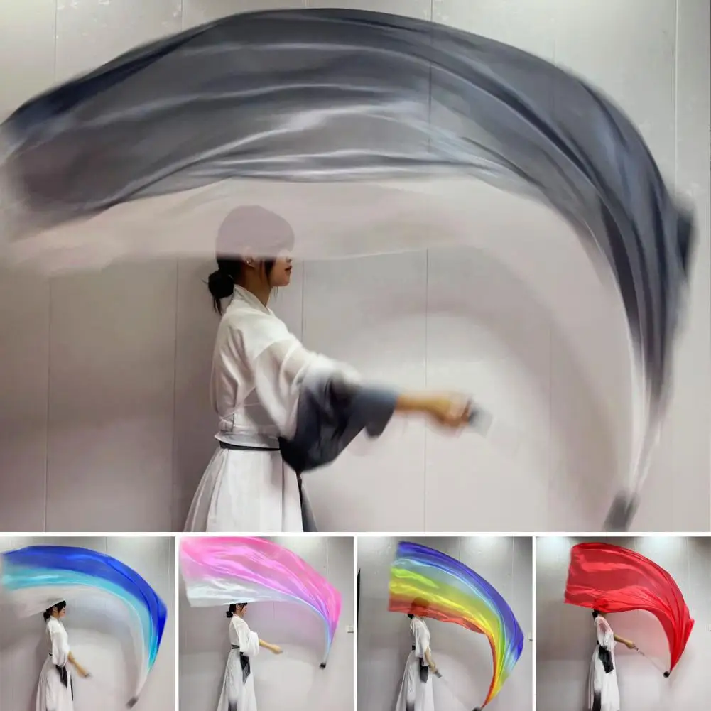 الرقص الشرقي يلوحون وشاح وشاح حريري فو مع كرة بوي رمي كرات وشاح بوي غاسل ملون حريري العلم الشريط غاسل #1