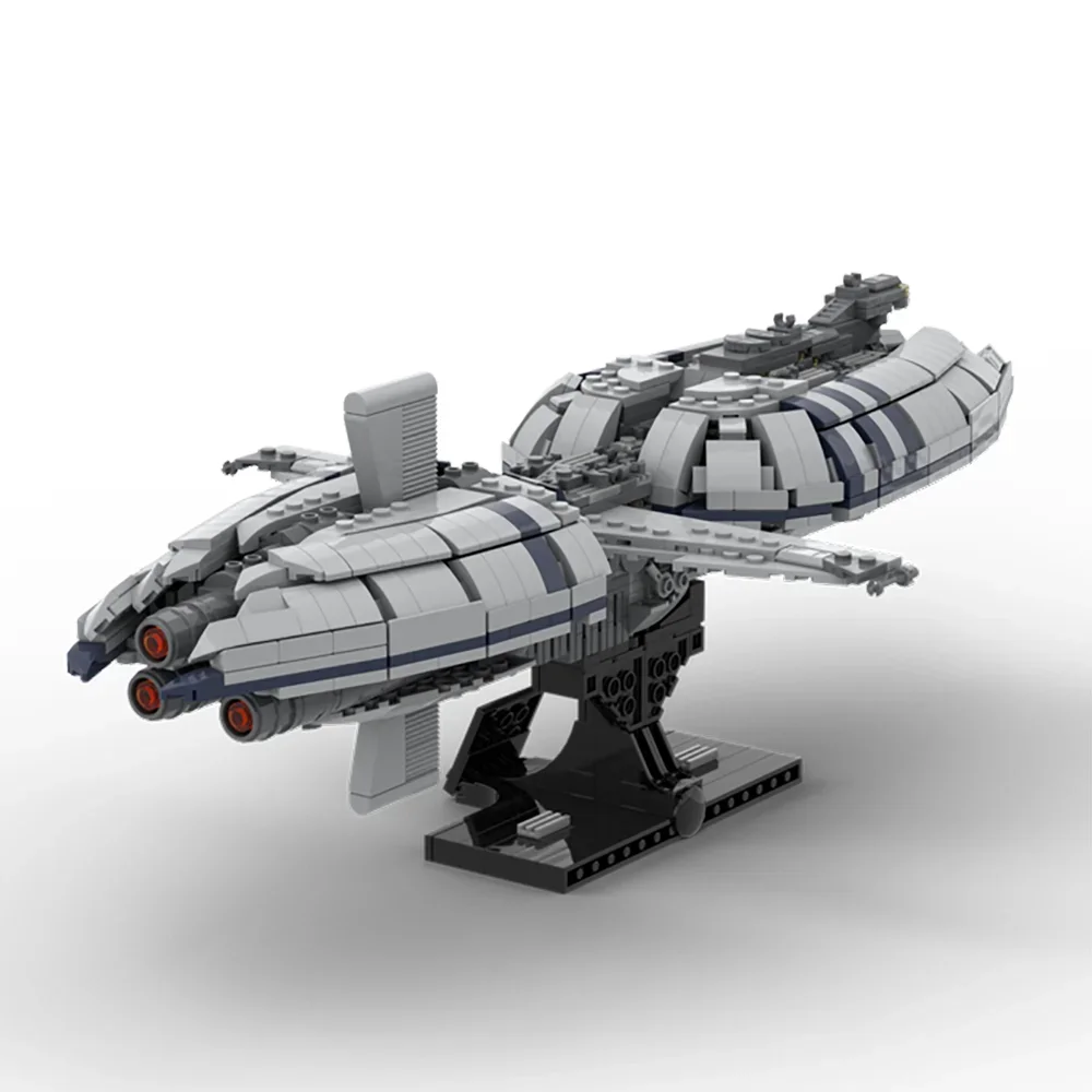 MOC The Catapult Machine Spacecraft Classic Model Bricks for Children, Frigate Holiday Gift, Building Assembled Bricks