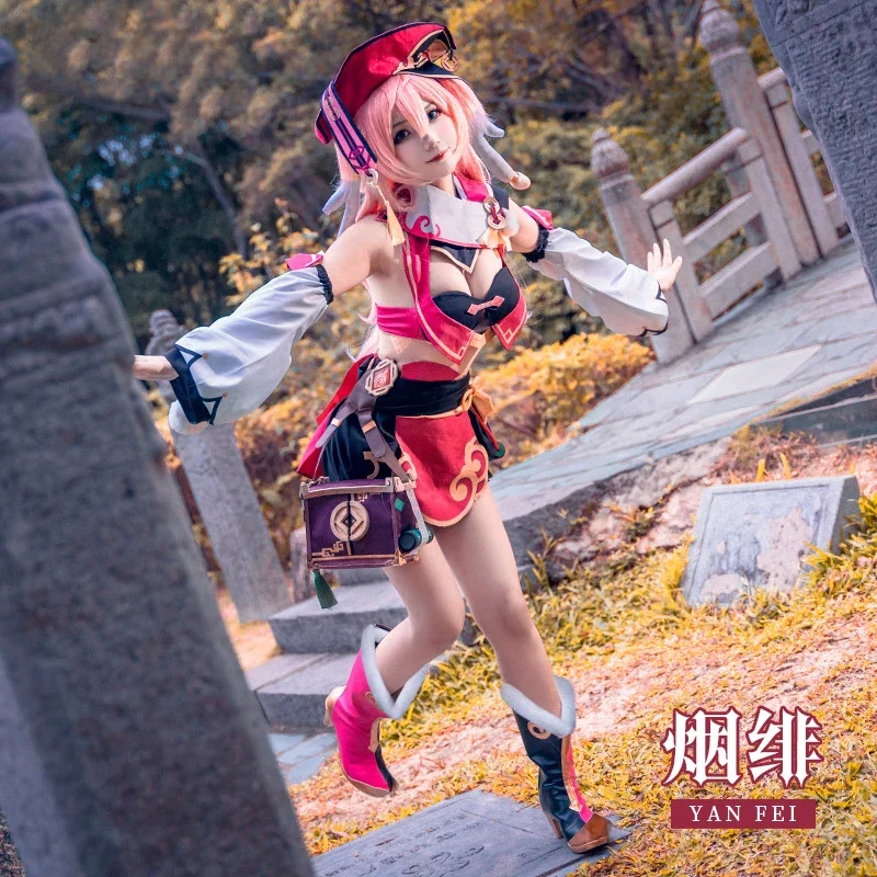 بدلة لعبة أنيمي جينشين إمباكت يانفي زي جمالي يان فاي أزياء تنكرية لحفلات الهالوين للنساء 2021 BT5944