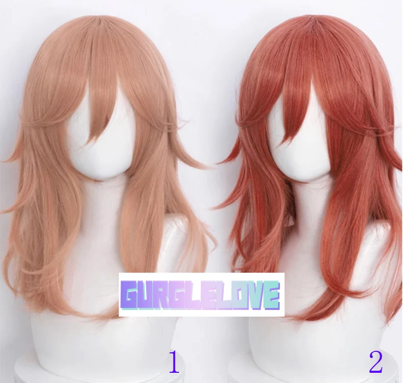 (GL43) Anime Kigurumi Cosplay Masker Lolita Travestie BJD Masker Aangepaste Japan Cartoon Kettingzaag Man Grote Netto Haar Pruiken