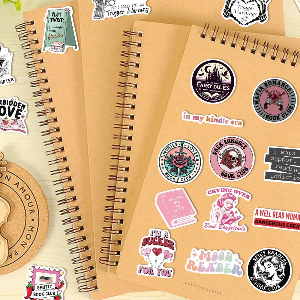 50/150PCS Romantic Reading Style Graffiti Star Covering Cartoon Stickers DIY Notebook Waterproof Stickers