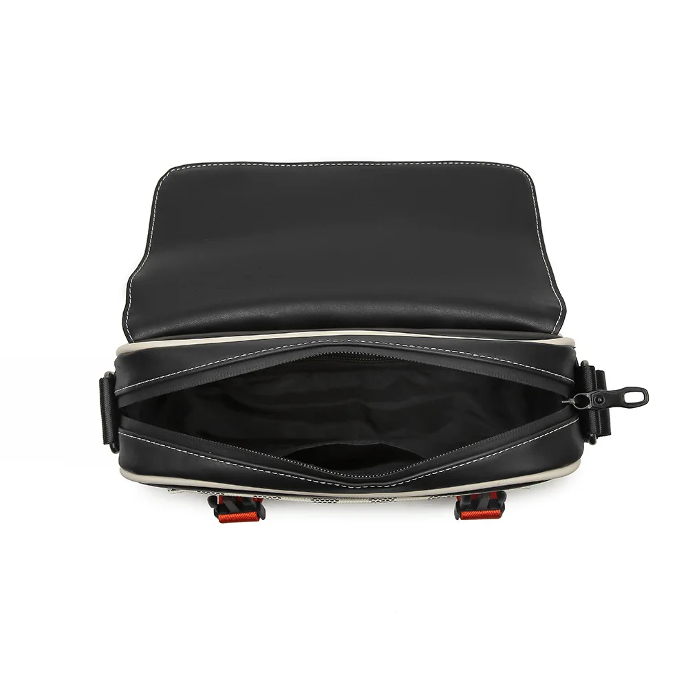 Modische Karierte Umhängetasche für Herren, Modische Schultertasche mit Blumenmuster, Herren-Umhängetaschen, Crossbody-Tasche, Quadratische Handtaschen für Männer – Detail 12