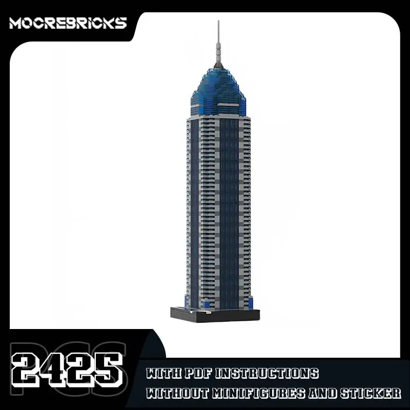 ﻿City Landscape One Liberty Place Model MOC-44361 Famous Architecture Building Blocks High-tech Toy Bricks Kids Collectible Gift