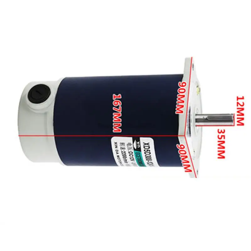 Motor da c.c. de 12v, motor da escova de 300w, motor de alta velocidade ajustável de alta potência da c.c., motor do alto-torque de 24v
