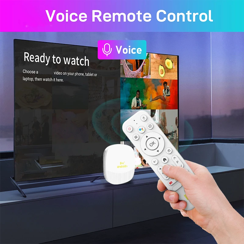 TV98 ATV Max Android 14 Smart TV Box Support 8K Video 4K BT5.0 4G 5G WiFi 6 Allwinner H313 Quad Core Voice Remote TV Box IPTV