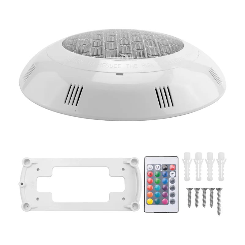 ABBN-7 Colors 24V 18W LED RGB Underwater Swimming Pool Bright Light /Remote Control