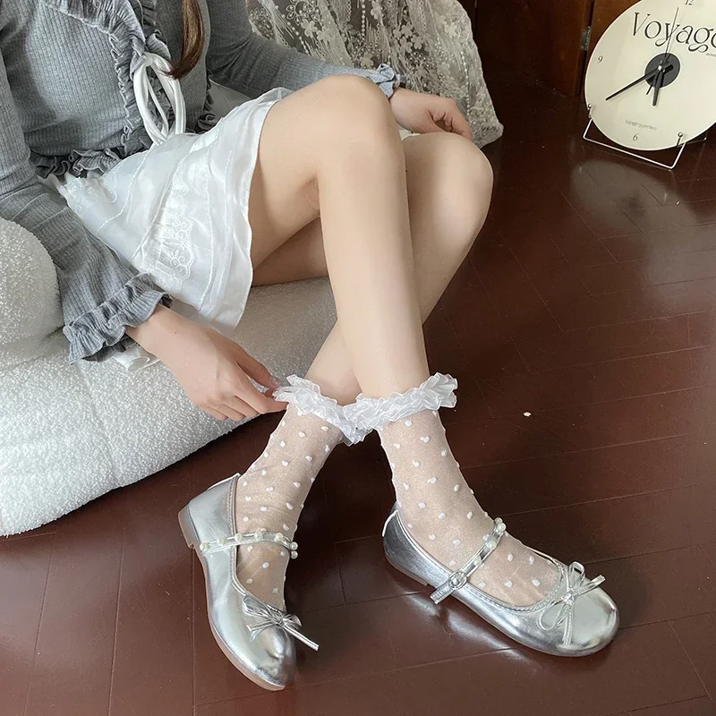 Zapatos de lujo para Mujer, Zapatillas de Ballet planas de diseño para primavera y verano, Zapatos Mary Jane con perlas, bailarinas para Mujer