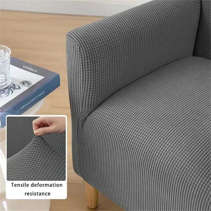 4X7B Stretch Chair Cover Polyester Corn Armchair Slipcover for Living Room