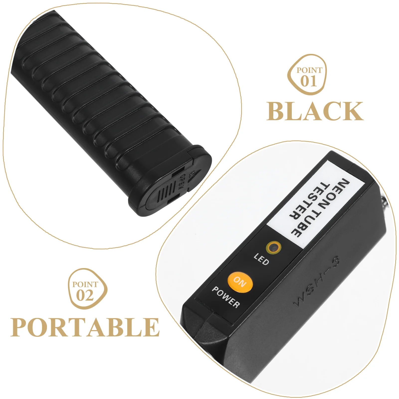 

Light Handheld Portable LED Indicator Fluorescent Testers Gas Lamp Bulb Tool Neon Tube Handheld Neon Light Tester Checker