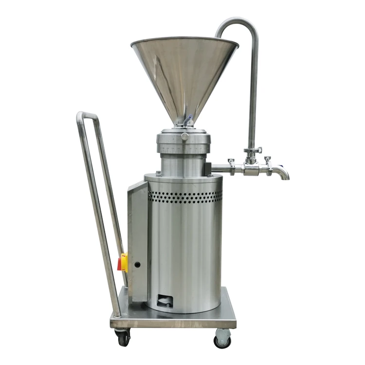 jml 304/316L colloid mill machine price cocoa bean bitumen emulsion split vertical homogenizer colloid mill with a handcart